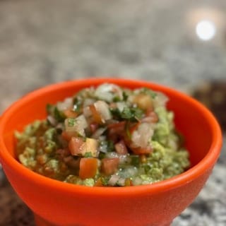 Guacamole two avocados